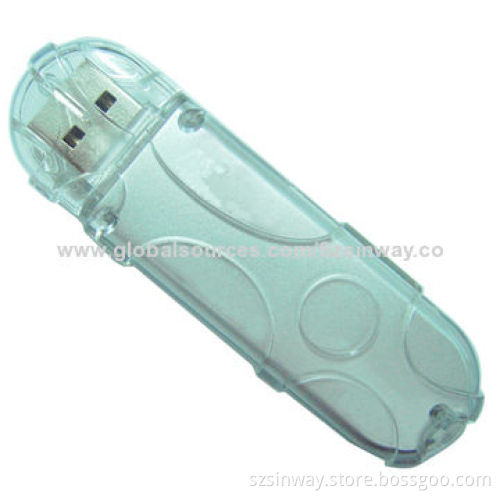 Plastic Housing Metal USB Flash Drive with 1-32GB Memory Capacity